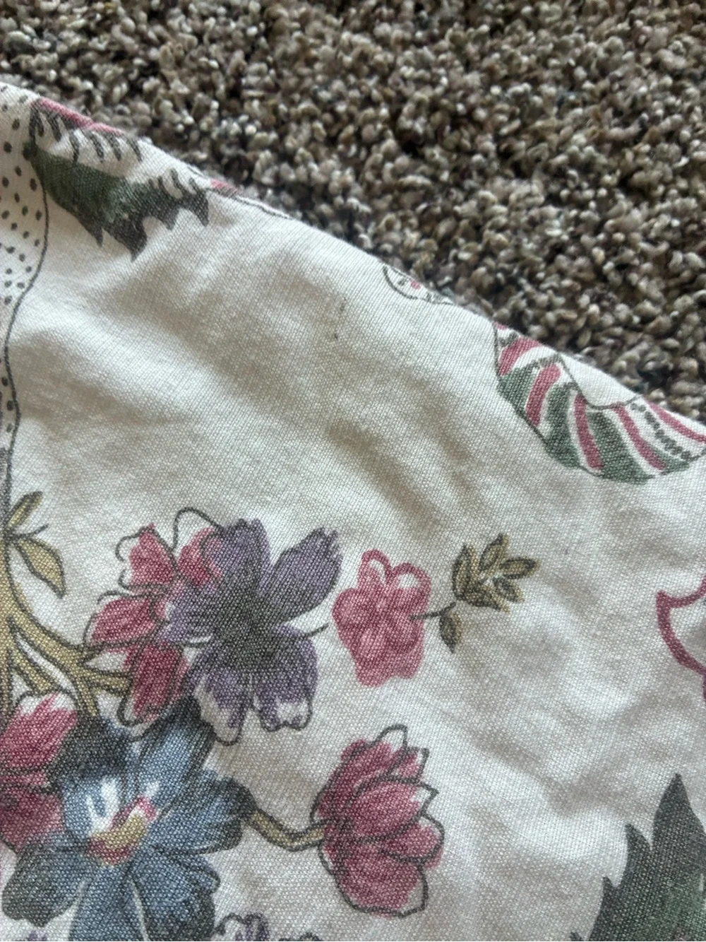 Rare Pottery Barn Resi Floral Queen 3 Piece Duvet Set Palampore